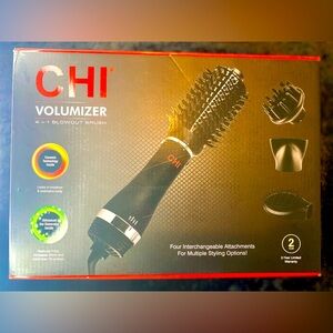 CHI Volumizer 4-in-1 Blowout Brush/Hair Dryer Creates Smooth/Silky & Shiny Hair.